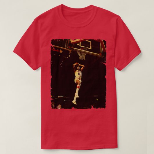 Julius Erving  ontwerp van basketbal 3 T-shirt (Design voorkant)