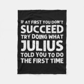 Julius Gift Name D Birthday Funny Chris  Fleece Deken (Voorkant)