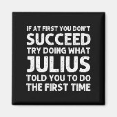 Julius Gift Name D Birthday Funny Chris  Magneet (Voorkant)