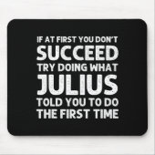 Julius Gift Name D Birthday Funny Chris  Muismat (Voorkant)