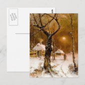 Julius Klever: Winter Night Walk Briefkaart (Voorkant / Achterkant)
