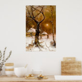 Julius Klever: Winter Night Walk Poster (Keuken)
