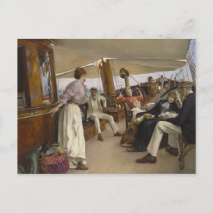 Julius LeBlanc Stewart- on Yacht "Namount a", Vene Briefkaart