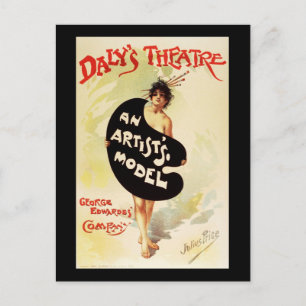 Julius Price Daly's Theater An Artist's Model Briefkaart