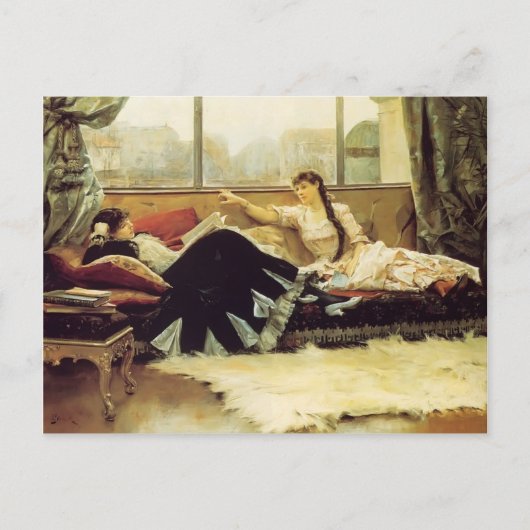 Julius Stewart-Sarah Bernhardt & Christine Nilsson Briefkaart (Voorkant)