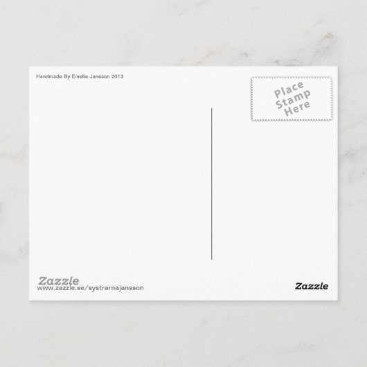 Julkort Briefkaart (Achterkant)