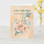 Jullie beiden feliciteren Waterverf Cactus Kaart (Gele Bloem)