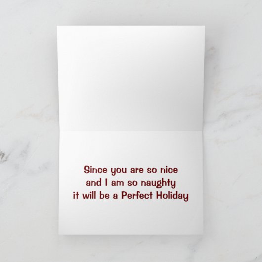 JULLIE EN MIJ SAMEN=PERFECT HOLIDAAG FEESTDAGEN KAART (Binnen)