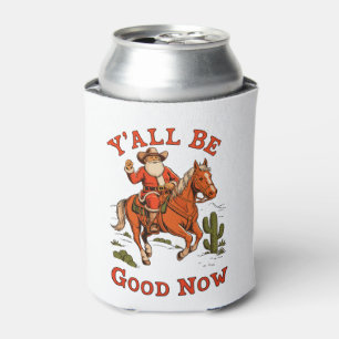 Jullie gaan nu goed Santa Cowboy Kerstmis Xmas Wes Blikjeskoeler