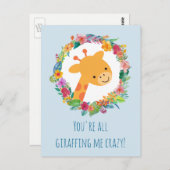 Jullie geven me allemaal gekke grappige grappige g briefkaart (Voorkant / Achterkant)