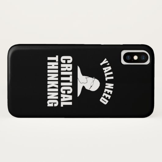 Jullie hebben allemaal behoefte aan kritisch denke Case-Mate iPhone case (Achterkant (horizontaal))