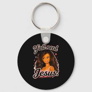 Jullie hebben Jezus-pop grafisch grappig Sleutelhanger