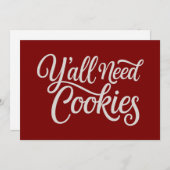 Jullie hebben koekjes nodig Funny Dealer Baking Ba Feestdagenkaart (Voorkant / Achterkant)