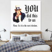 JULLIE Hebben Ons Dit Aangedaan Canvas Afdruk (Insitu (Slaapkamer))