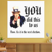 JULLIE Hebben Ons Dit Aangedaan Canvas Afdruk (Insitu (Woonkamer))
