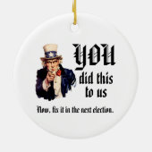JULLIE Hebben Ons Dit Aangedaan Keramisch Ornament (Achterkant)
