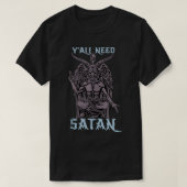 Jullie hebben Satan Baphomet Satan en Satanic Love T-shirt (Design voorkant)