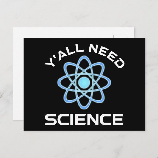 Jullie hebben wetenschap nodig briefkaart (Voorkant / Achterkant)