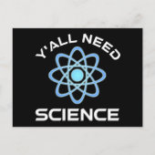 Jullie hebben wetenschap nodig briefkaart (Voorkant)