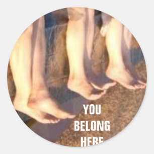 JULLIE HIER RONDE STICKER