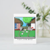 JULLIE! JUNK VOEDSEL! BRIEFKAART (Staand voorkant)