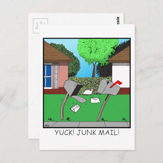 JULLIE! JUNK VOEDSEL! BRIEFKAART (Voorkant / Achterkant)
