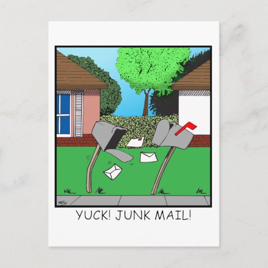 JULLIE! JUNK VOEDSEL! BRIEFKAART (Voorkant)