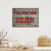 Jullie komen allemaal terug Saloon Poster (Keuken)