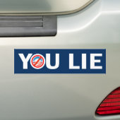 JULLIE LIE Anti-Obama Bumpersticker (Op auto)