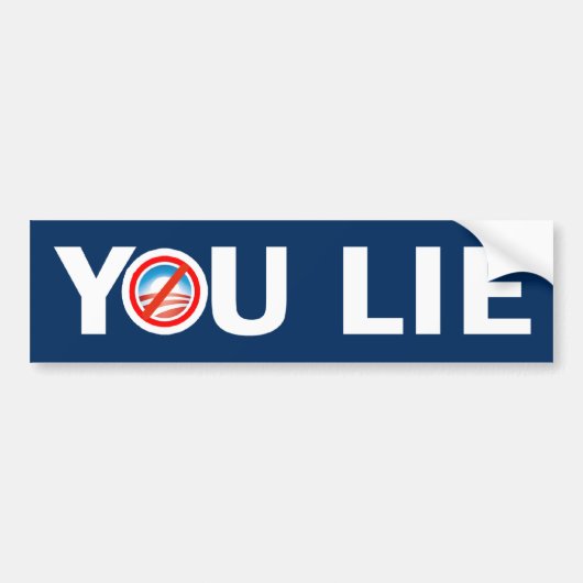JULLIE LIE Anti-Obama Bumpersticker (Voorkant)