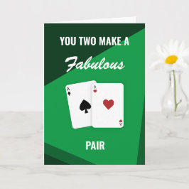 "Jullie maken een geweldig paar" Vegas Poker Hand Kaart