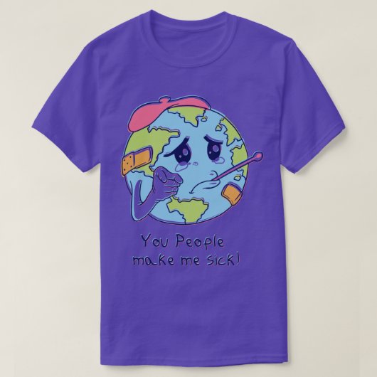Jullie maken me ziek t-shirt (Design voorkant)