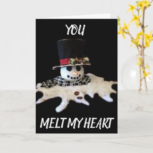 JULLIE **MELT MIJN HART** CHRISTMAS LIEFT KAART (Gele Bloem)