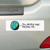 JULLIE MENSEN DODEN ME BUMPERSTICKER (Op auto)