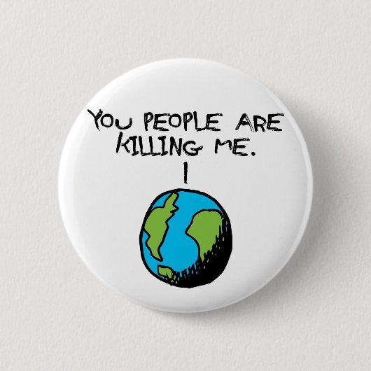 JULLIE MENSEN DODEN ME RONDE BUTTON 5,7 CM (Voorkant)