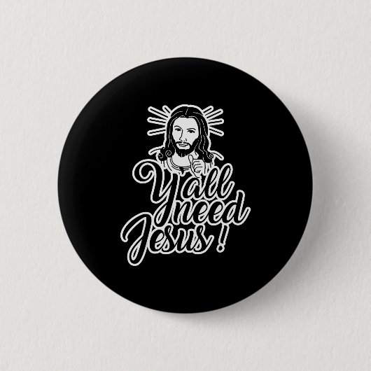 Jullie nodig hebben Jezus Kerstmis  Ronde Button 5,7 Cm (Voorkant)