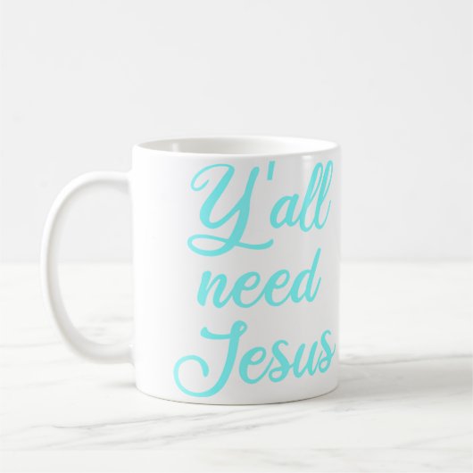 Jullie Noodzakelijk Jezus Koffiemok (Links)
