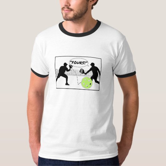 "JULLIE!" Pickleball Doubles Humor Pickleball Padd T-shirt (Voorkant)