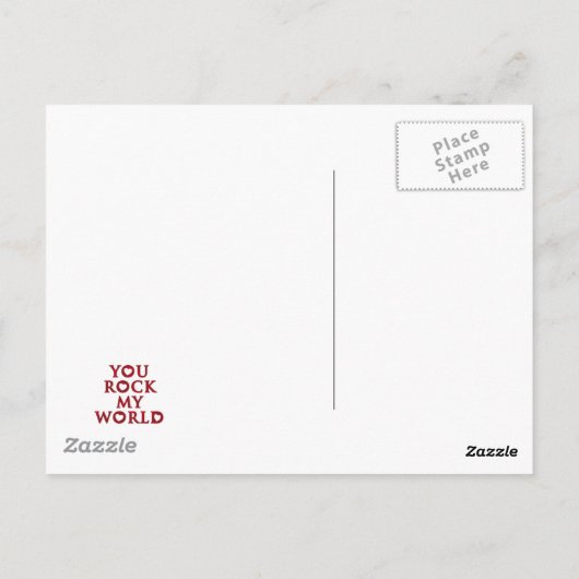 JULLIE Rock My World briefkaart (Achterkant)