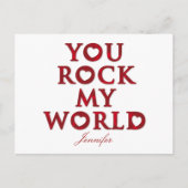 JULLIE Rock My World briefkaart (Voorkant)