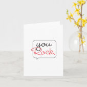 Jullie rocken! Speech Bubble Note-Kaart Kaart (Gele Bloem)