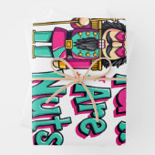 Jullie zijn allemaal noten Funny Nutcracker Christ Inpakpapier Vel (In situ)