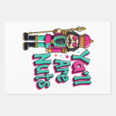 Jullie zijn allemaal noten Funny Nutcracker Christ Inpakpapier Vel (Voorkant)