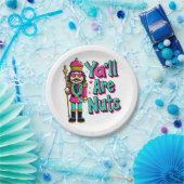 Jullie zijn allemaal noten Funny Nutcracker Christ Papieren Bordje (Feest)