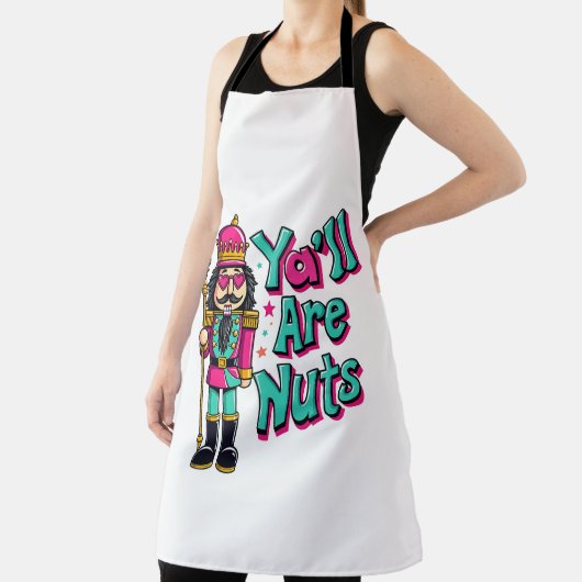 Jullie zijn allemaal noten Funny Nutcracker Christ Schort (Insitu)