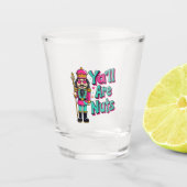 Jullie zijn allemaal noten Funny Nutcracker Christ Shot Glas (Voorkant)