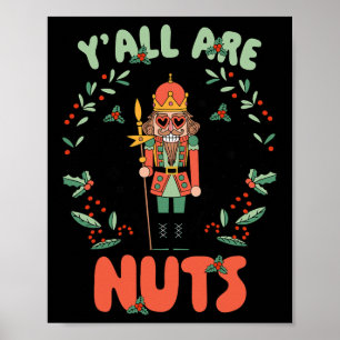 Jullie zijn allemaal noten notenkraker Vrolijk Ker Poster