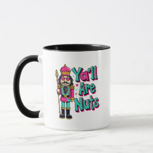 Jullie zijn gek Funny Notenkraker Kerst Mok