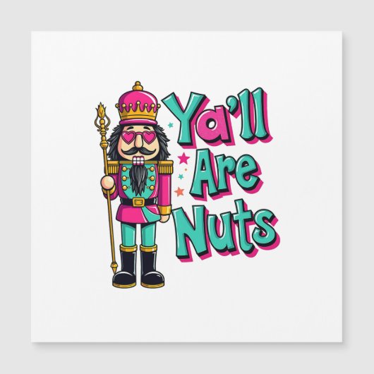Jullie zijn gek Funny Nutcracker Kerstmis (Voorkant)