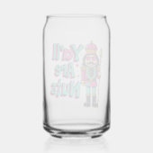 Jullie zijn gek Funny Nutcracker Kerstmis Blikvorm Glas (Achterkant)